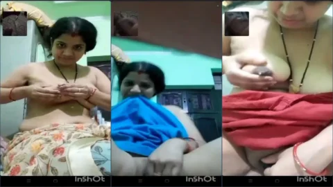 Hot woman video call boobs pussy show lover masturbating phone sex