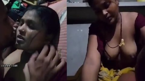 Village wife trying sex in doggy style with husband