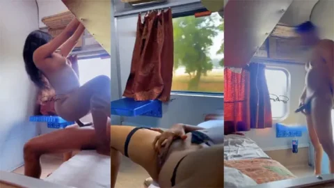 On Moving Train - Hot Couple Aka - Sugar & Spice Fucking