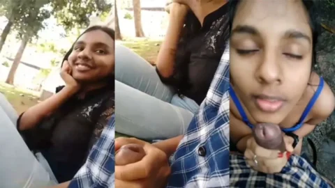 Sl Cute Naughty College Girlfriend Public Blowjob 2