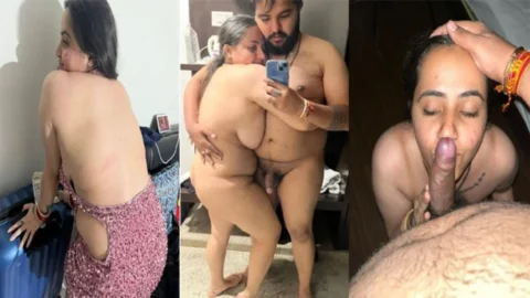 Newly Married Wife Showing Spread Her Asshole