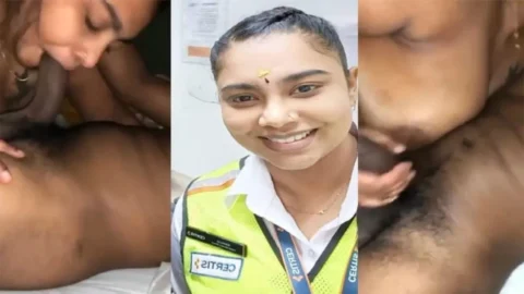 Beautiful Mallu girl blowing like pro 2